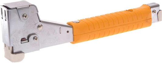 Arrow HT50 Heavy Duty Hammer Tacker. Chromed-Steel Manual Stapler with Sure-Grip Handle. Dual-Capacity Rear-Load Magazine. Fits 5/16. 3/8. or 1/2 Staples