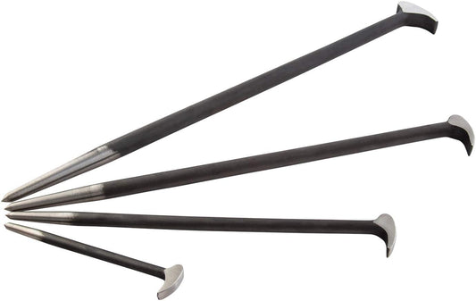 SUNEX TOOLS 9804 Rolling Head Pry Bar Set. 6-Inch - 20-Inch. 4-Piece